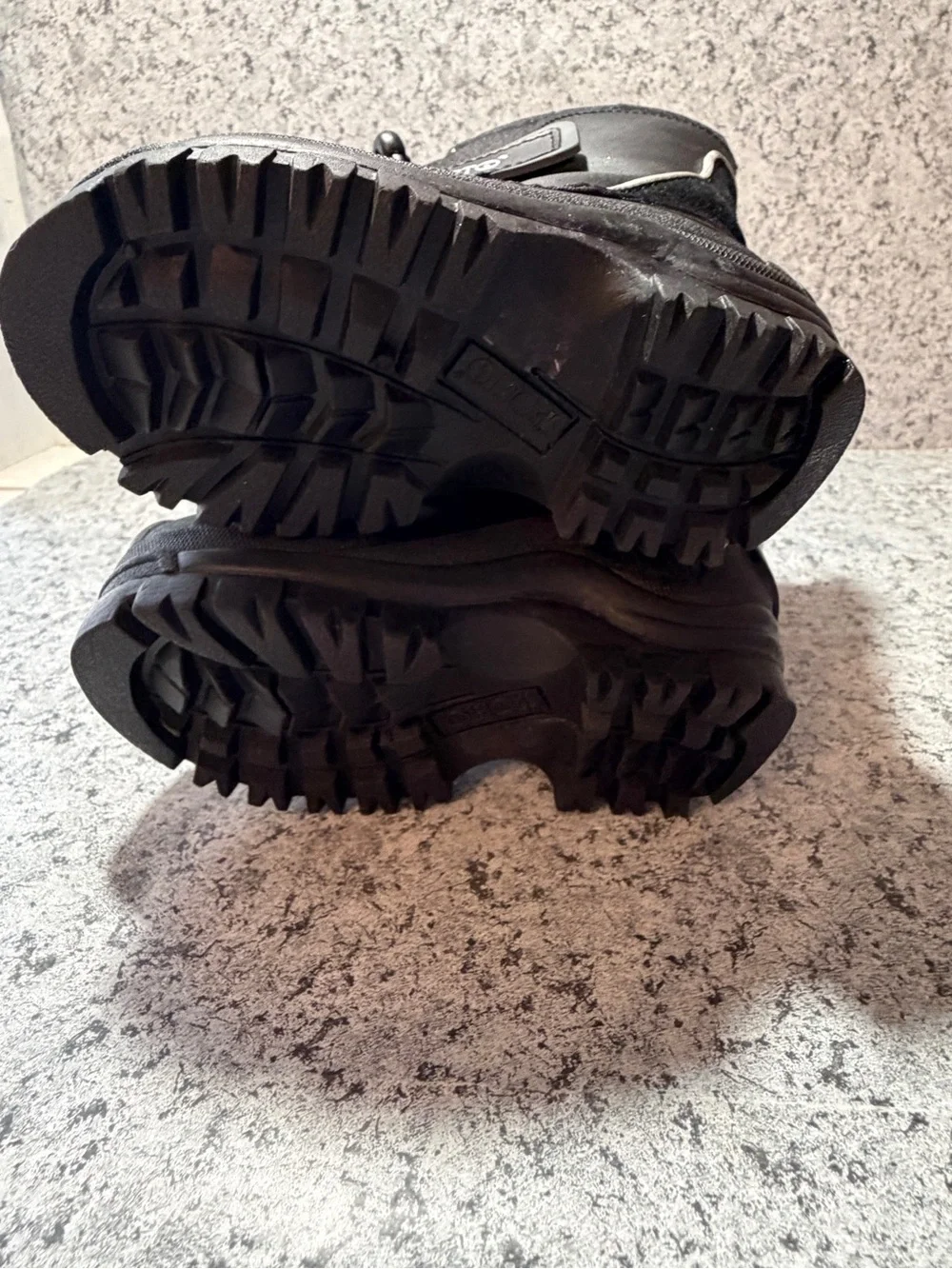 Sportos Kids Black Waterproof Winter Snow Boots. Durable Weather Gear. Sz S 5-6
